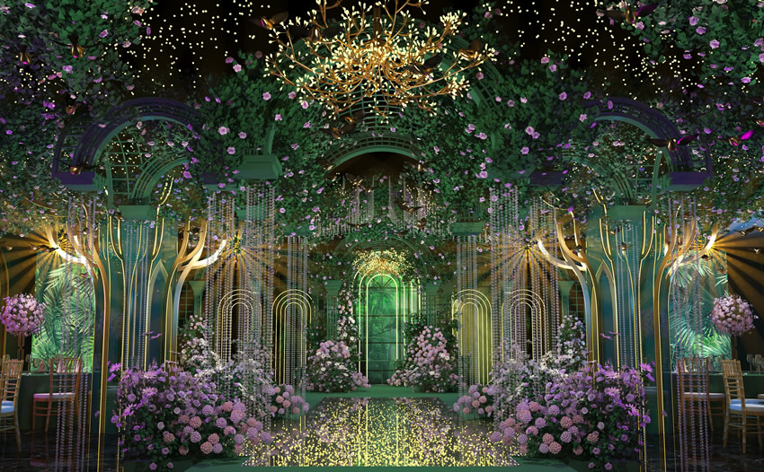 菏泽奇妙森林婚礼堂效果展示