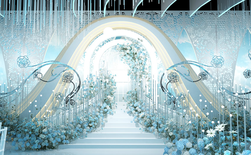 菏泽釡香烙馍村水晶厅效果展示